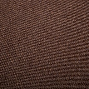 Scaune de bucatarie, 4 buc., maro, material textil 4, Maro