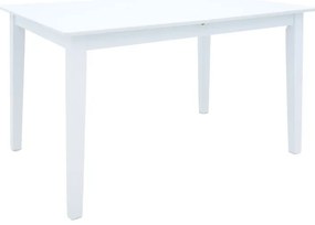 Masa Bucatarie/Dining Extensibila Marllo Din Lemn De Arbore De Cauciuc Finisaj  Alb 120-150x80x73.8cm