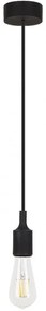 Lustra, Pendul design Industrial Style, finisaj negru, diametru 8cm, Roxy 1412 RX