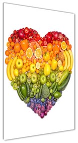 Tablou din Sticlă Inima de fructe