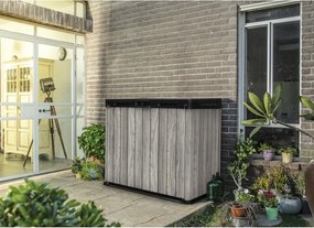 Cutie de depozitare pentru grădină gri din plastic Deco – Keter