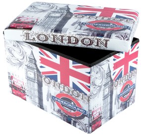 Taburet Design London, multicolor, 48x32x31.5 cm