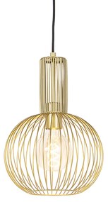 Lampă pendant de design aurie - Wire Whisk