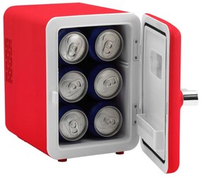 Frigider mini bar KUMTEL HMFR-02, 4 litri, 42 W, rafturi detașabile, Roșu