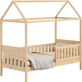 Pat tip căsuță joasă Nemos pentru copii 80x160 - culoare pin