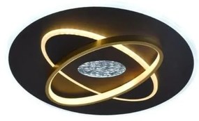 Plafonieră LED dimabilă LED/80W/230V negru + telecomandă