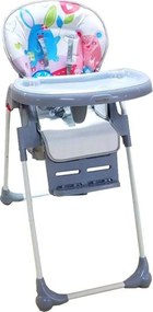 Scaun de masa pentru copii si bebe Baby Care™ CC reglabil in 3 trepte,pliabil, centura de siguranta, sezut comfortabil, masuta detasabila, pozitie