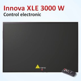RESIGILAT Plasma Termica incalzire infrarosu - Panou radiant sticla - Innova XLE 3000W - Electronic - Negru