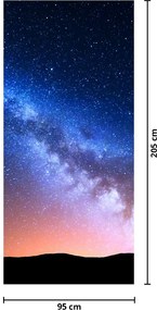 Fototapet pentru ușă - Frumusețea stelelor (95x205cm)