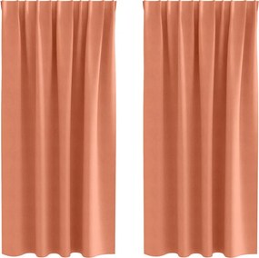 vidaXL Perdele Opaque cu Inel 2 pcs Terracota 175 x 140 cm Poliester
