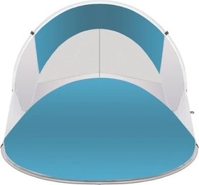 Cort de plaja SUNSHADE 120x190 cm, albastru-alb