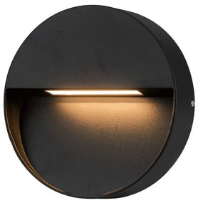 Aplica LED de exterior ambientala IP54 CASORIA ROUND negru