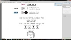 Veioza / Lampa de masa moderna alba, VOLTA 20026