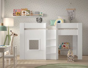 RENO Pat copii DE DORMIT 90 X 200 CM ALB