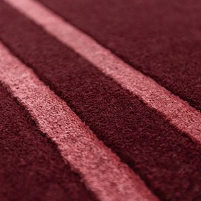 Covor burgundy țesut manual din lână 200x290 cm Gatsby – Flair Rugs