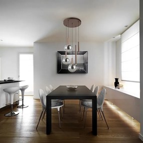 Lustra cu 5 pendule LED suspendate Sapore