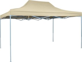 vidaXL 42511 Foldable Tent Pop-Up 3x4,5 m Cream White