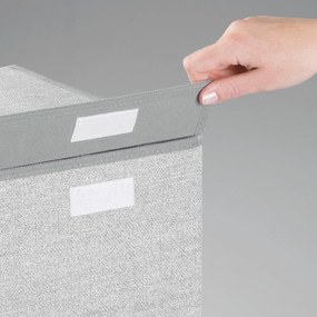 Coș dublu pentru rufe iDesign Aldo, gri