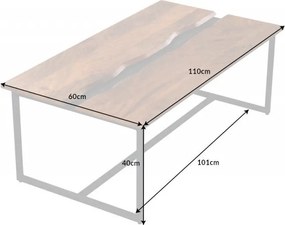 Masuta design industrial Amazonas 110cm, mango