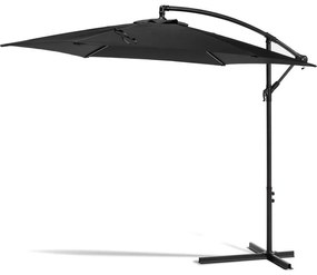 Umbrelă de soare fără suport Bonami Essentials Happy Sun, ø 300 cm, negru