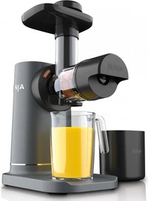 Storcator de fructe 3in1 Ninja NeverClog JC152EU, 150 W, 700 ml, Presare la rece, Taiere, Razuire, Filtre pentru pulpa, Gri