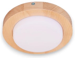 Spot aplicat LED fabricat manual din lemn OKIO