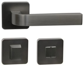 Fitinguri Zamak Roma - rozeta WC, neagra