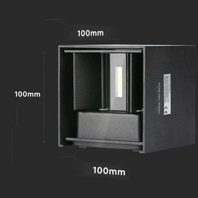 Aplică LED de exterior LED/5W/230V 4000K IP65 neagră