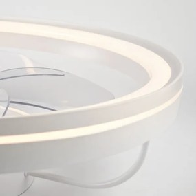 Plafonieră LED cu ventilator FARGO LED/37W/230V alb + telecomandă