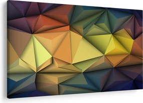 Tablou - Abstracție 3D poligonală (90x60 cm)