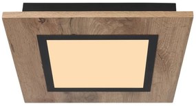 Plafoniera LED design industrial Lea negru, maro