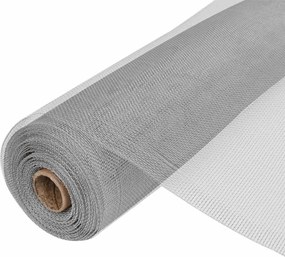 vidaXL Plasă de sârmă, argintiu, 100 x 1000 cm, aluminiu