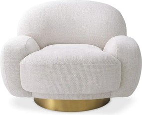 Fotoliu pivotant design elegant LUX Udine, lyssa off-white 116066 HZ