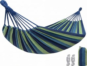 Hamac ZENVIO 200x80 cm, albastru + geanta gratuita