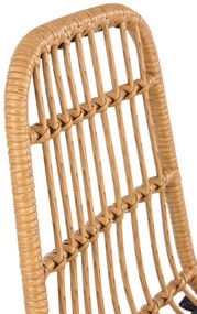 Scaun de grădină Karma K401 (natural + negru). 1118276