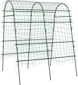 Outsunny Arc mare pentru cățărători, plasă de protecție pentru păsări, montaj ușor, metal, 144 x 167 x 206 cm | Aosom Romania