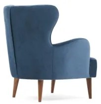 Fotoliu cu aripi NEKO, albastru