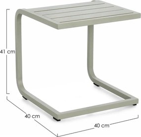 Măsuță de grădină din aluminiu 40x40 cm Taylor – Bizzotto