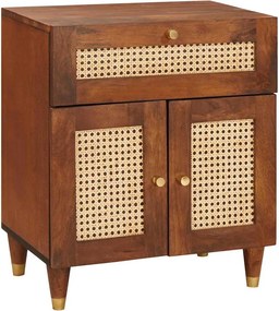 vidaXL Mese de noptieră cu sertar 50 x 33 x 60 cm Lemn de mango solid