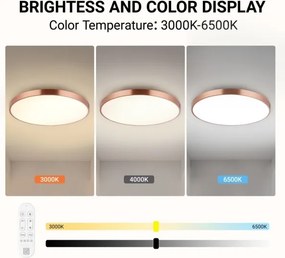 Immax NEO 07323L-LED plafonieră SEMPLICI, dimmerabilă, 96W/230V, Ø80 cm, Wi‑Fi Tuya, roz + telecomandă