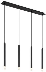 Lustra suspendata design minimalist BLAKE 4L negru