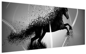 Tablou modern cu cal (120x50 cm), în 40 de alte dimensiuni noi