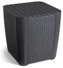 Masă de grădină din plastic Luzon, grafit