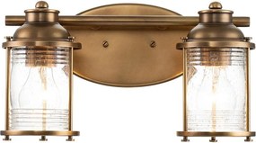 Quintiesse QN-ASHLANDBAY2-NBR-BATH – Lampă de baie ASHLAND BAY, 2x E27, 60 W, 230 V, IP44