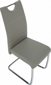 Scaun de bucătărie, gri deschis/cusătura deschisă, ABIRA NEW