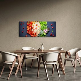 Tablou - Masa plină cu legume (120x50 cm)