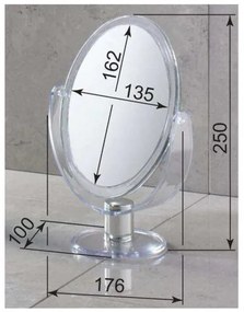 Oglindă cosmetică GEDY CO2018, transparentă