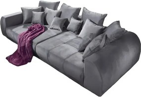 Canapea extensibilă dumonde cu 2 lăzi de depozitare si sezut confortabil din spuma high-density, Verona Royal Antracit 310x100 cm