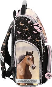 Geantă de școală pentru fete - set din 3 piese - LOVELY HORSES