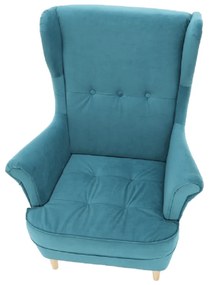 Fotoliu, material textil petrol/fag, RUFINO NEW